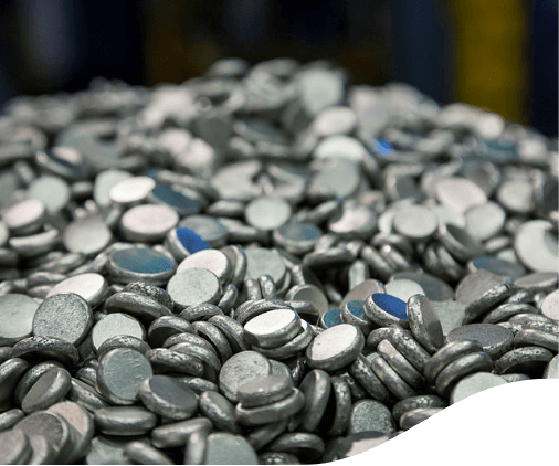 A large quantity of nickel