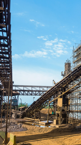 Image of scaffolding in a construction space