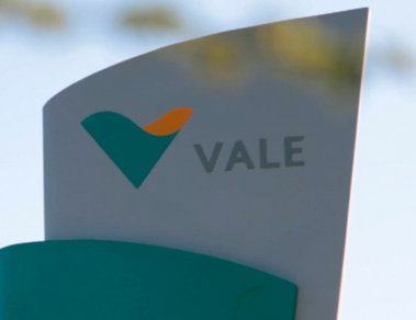 Foto de uma placa com o logotipo da Vale.